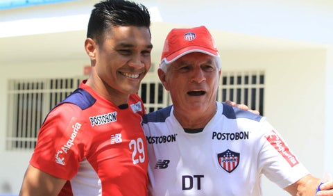 Teófilo Gutiérrez y Julio Comesaña