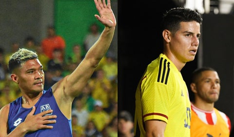 Teófilo Gutiérrez y James Rodríguez