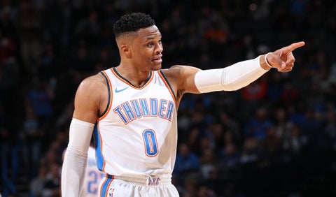 Russel Westbrook, jugador de Oklahoma City Thunder