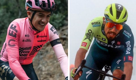 Richard Carapaz y Daniel Martínez