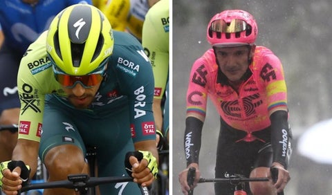 Tirreno Adriático; etapa 5: posición en la general Martínez y Carapaz