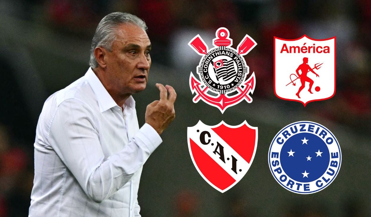 Tite y equipos de la Copa Sudamericana