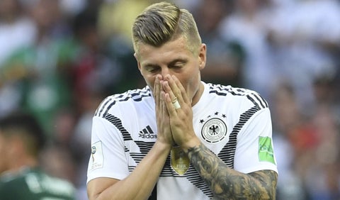 Toni Kroos en el debut de su Selección frente a México