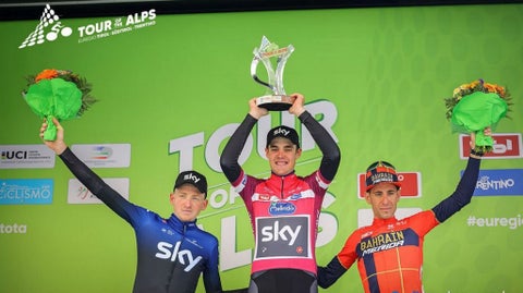 Podio Tour de los Alpes 2019