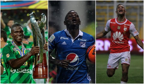 Germán Mera, Duvier Riascos y Anderson Plata