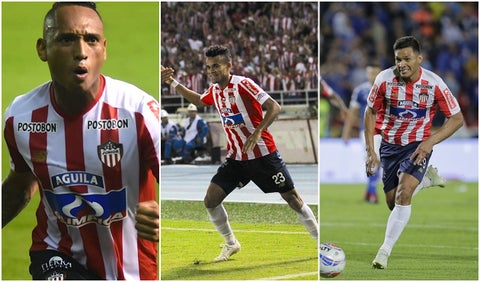 Jarlan Barrera, Luis Díaz y Teófilo Gutiérrez - Junior 2018