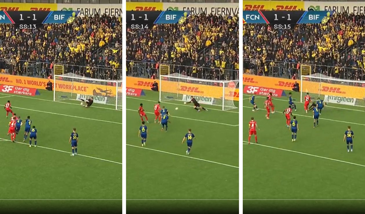 Triple atajada en un penalti