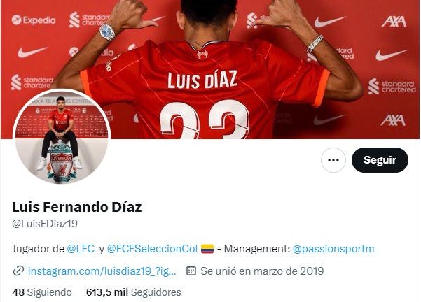 Twitter de Luis Díaz