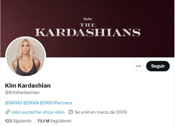 Twitter de Kim Kardashian