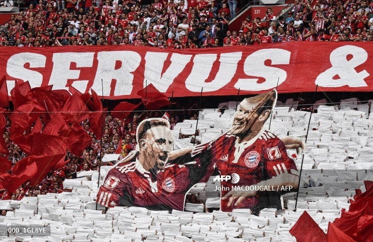 Homenaje de despedida a Robben, Ribery y Rafinha