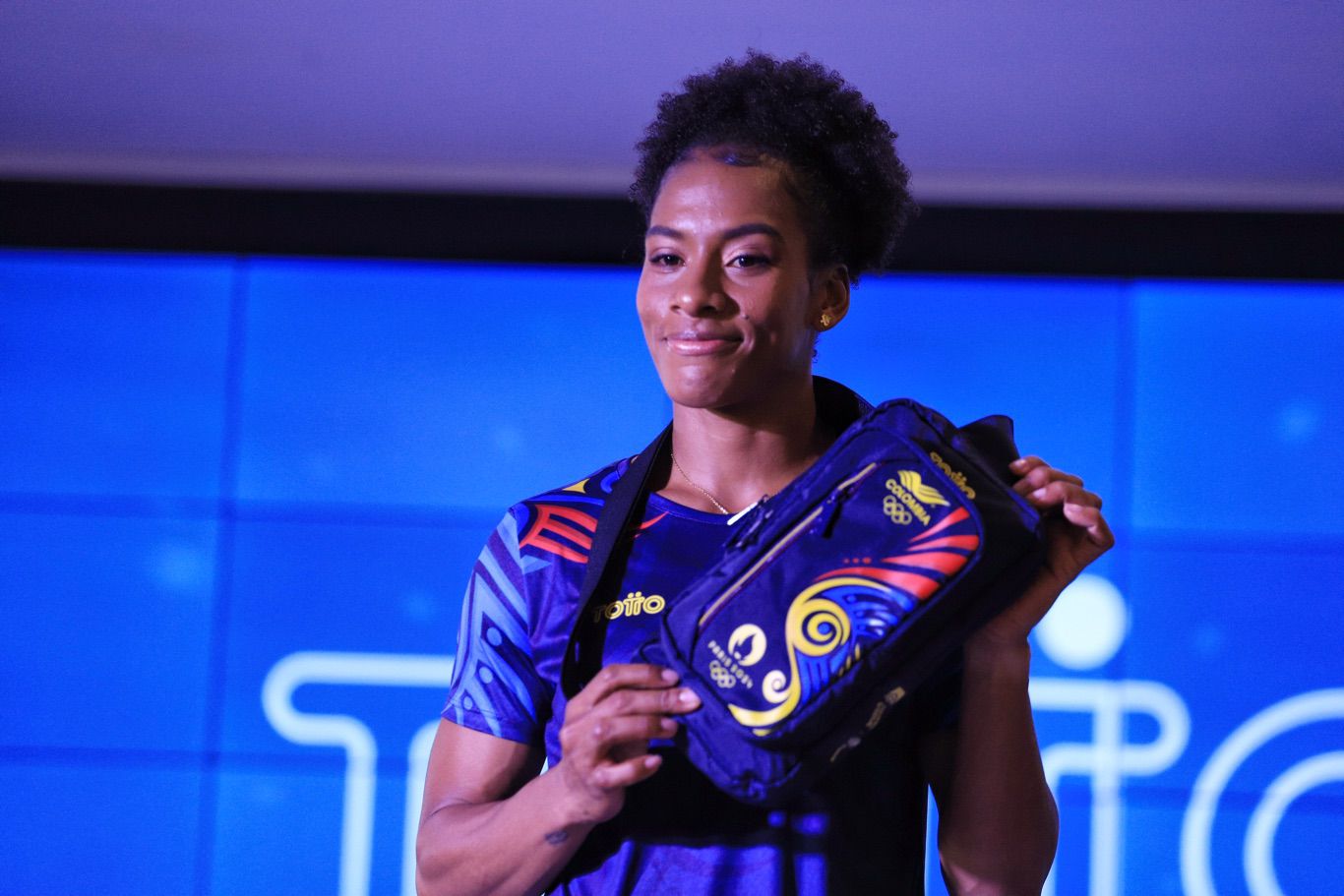 Presentación de los uniformes oficiales que usará la delegación de deportistas colombianos en los Juegos Olímpicos París 2024