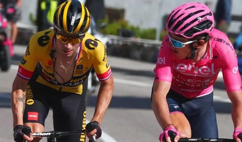 Primoz Roglic y Geraint Thomas