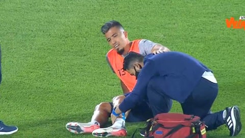 Fernando Uribe, lesionado