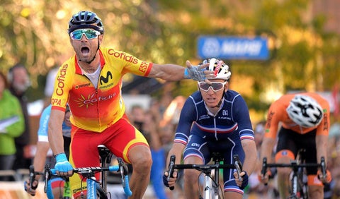 Alejandro Valverde, campeón del mundo en 2018