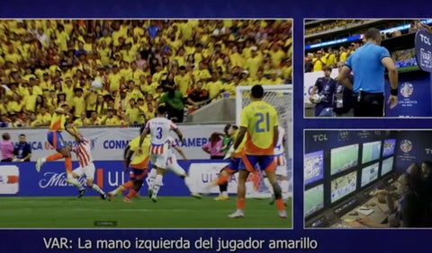 VAR en Colombia vs Paraguay