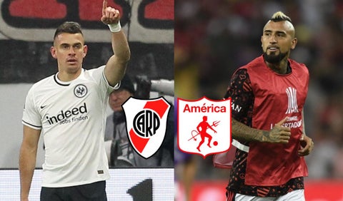 Borré y Vidal sacuden a River y América: arde el mercado de fichajes