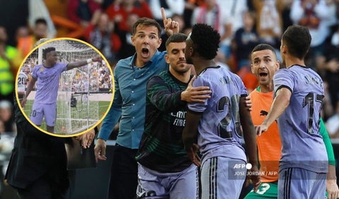 La pelea de Vinicius con jugadores e hinchas del Valencia