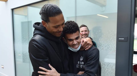 Virgil Van Dijk, Luis Díaz, Liverpool