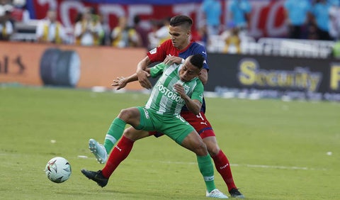 Vladimir Hernández, jugador de Nacional vs Medellín