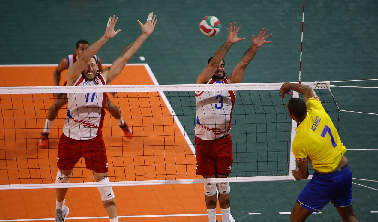 Final voleibol masculino, Colombia - Puerto Rico