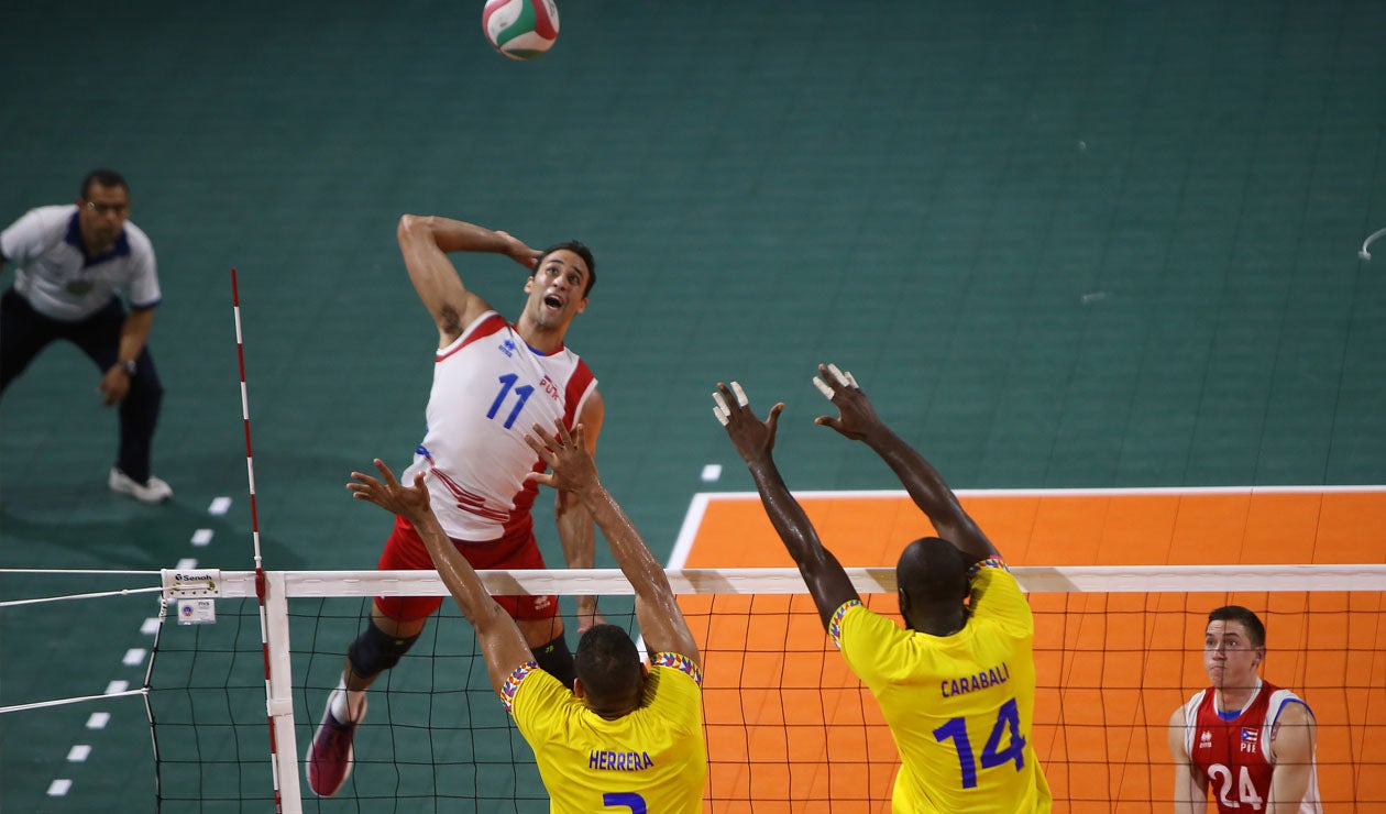 Final voleibol masculino, Colombia - Puerto Rico