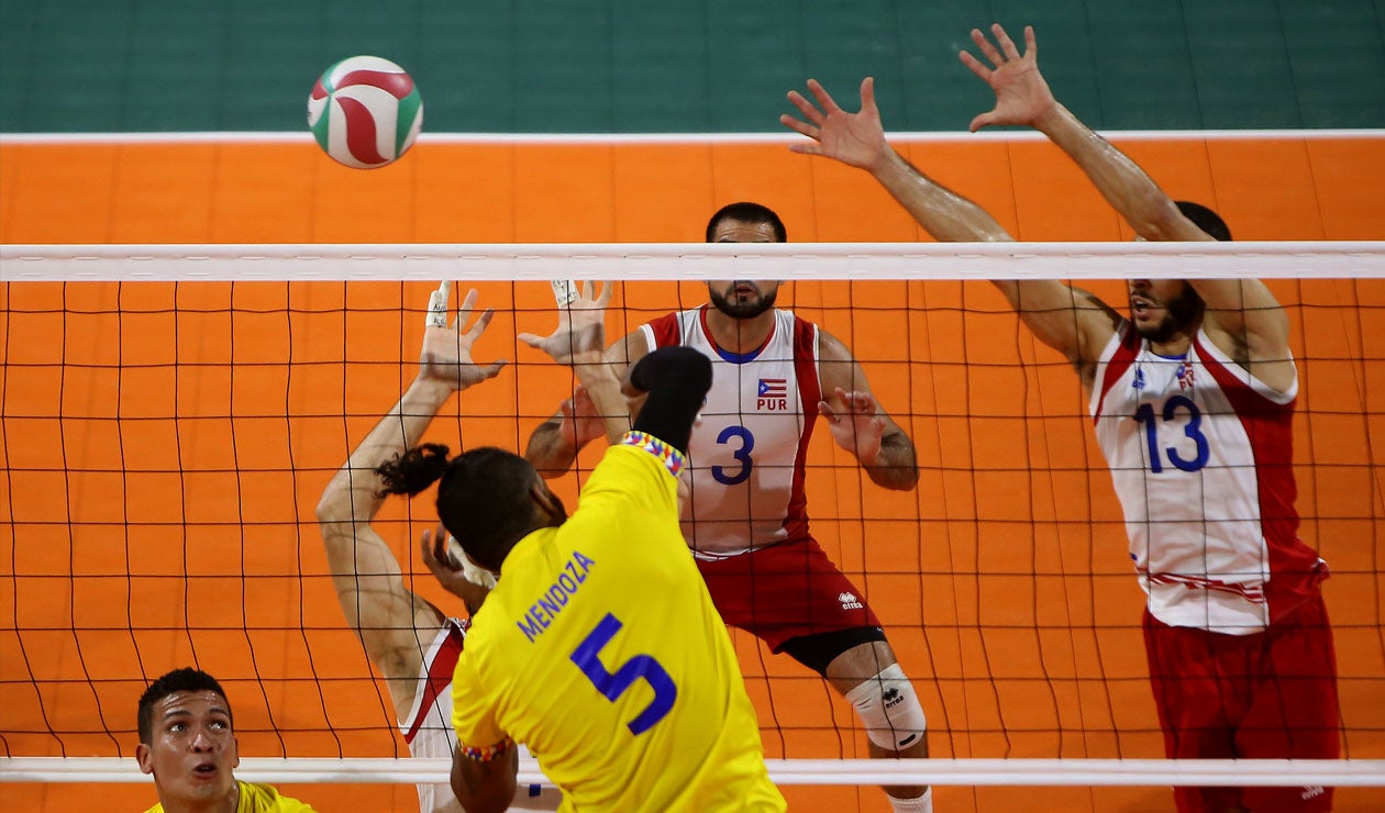 Final voleibol masculino, Colombia - Puerto Rico