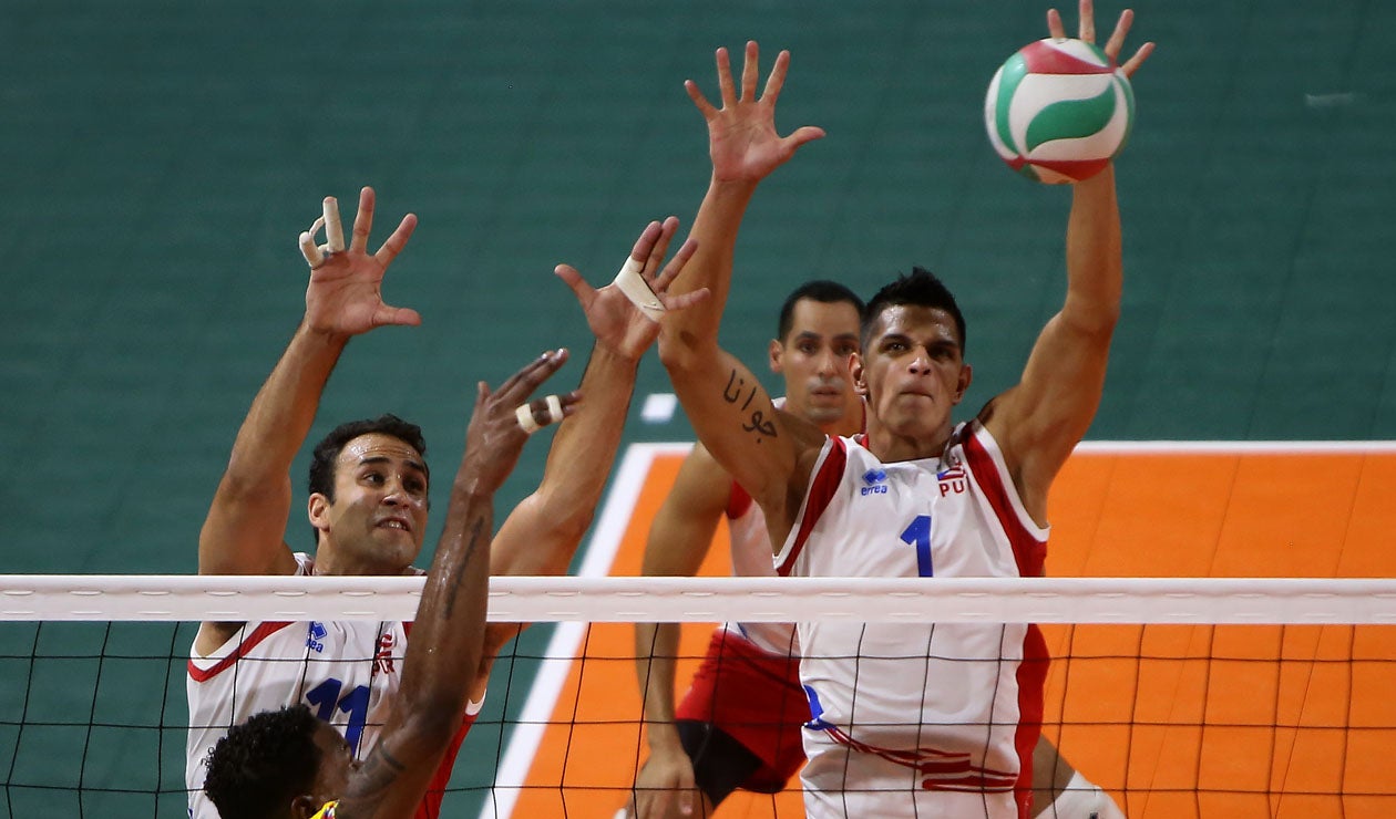 Final voleibol masculino, Colombia - Puerto Rico