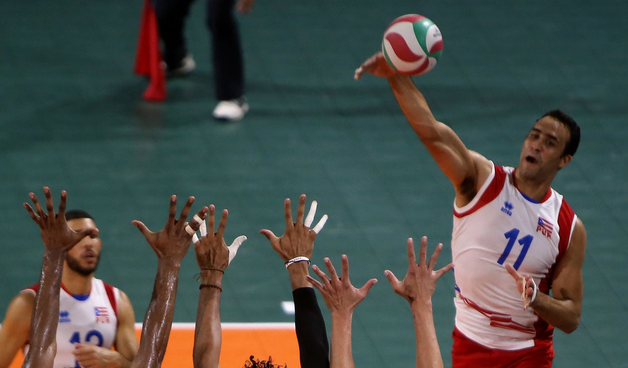 Final voleibol masculino, Colombia - Puerto Rico