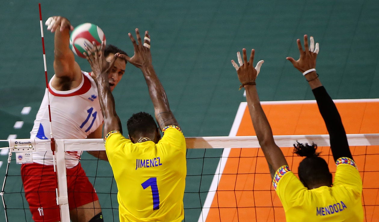 Final voleibol masculino, Colombia - Puerto Rico