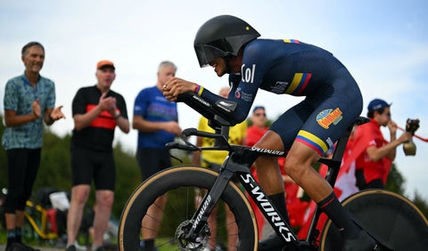 Walter Vargas en el Mundial de ciclismo 2024