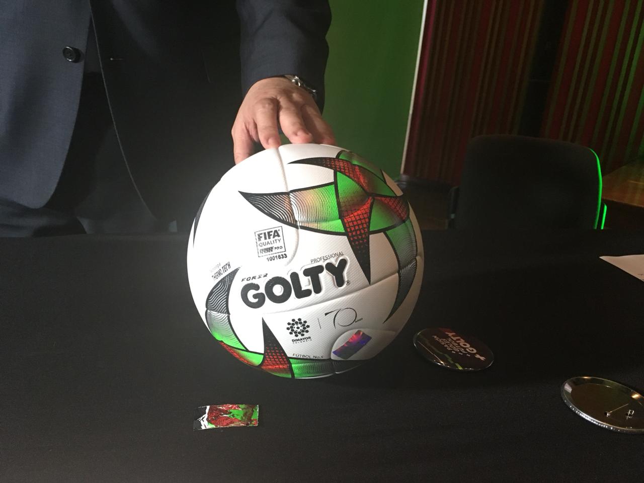 El balón Golty para la temporada 2019 en el fútbol profesional colombiano 