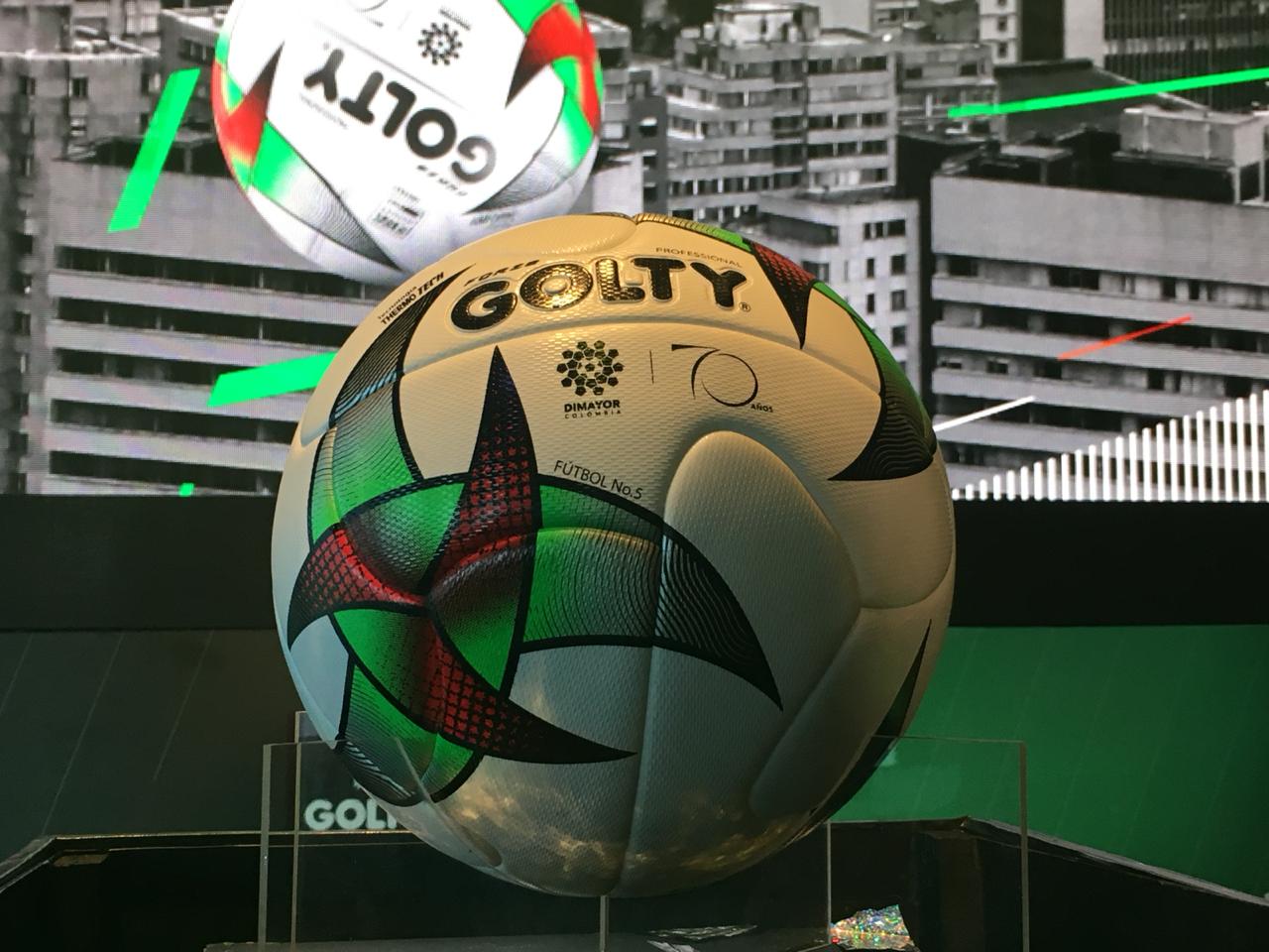 Golty presentó el balón con el que se jugará la Liga, el Torneo y la Copa Águila del 2019