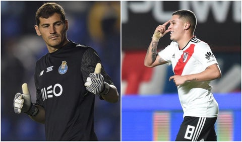 Iker Casillas y Juan Fernando Quintero