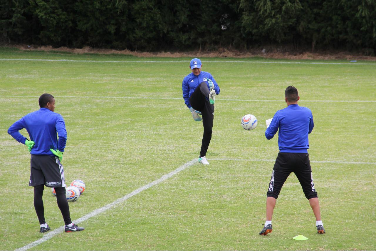 Millonarios en su primer entrenamiento en 2019