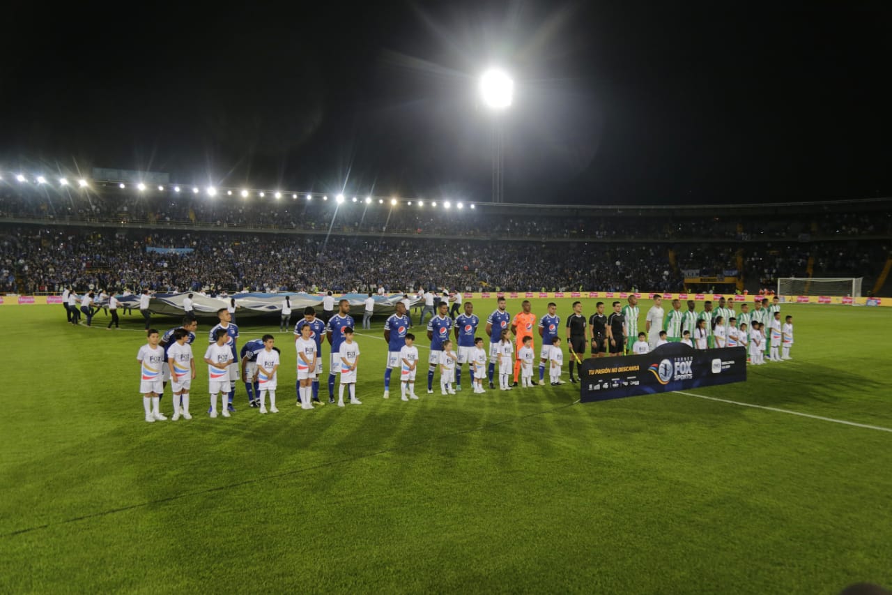 Jugadores de Millonarios y Nacional formados