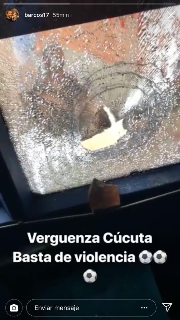 Herán Barcos también denuncia a los hinchas del Cúcuta