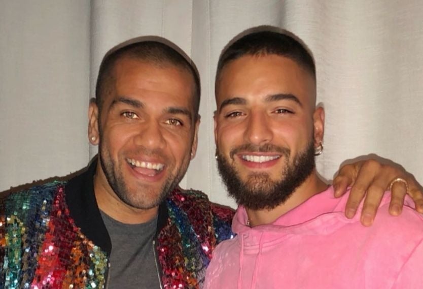 Dani Alves y Maluma