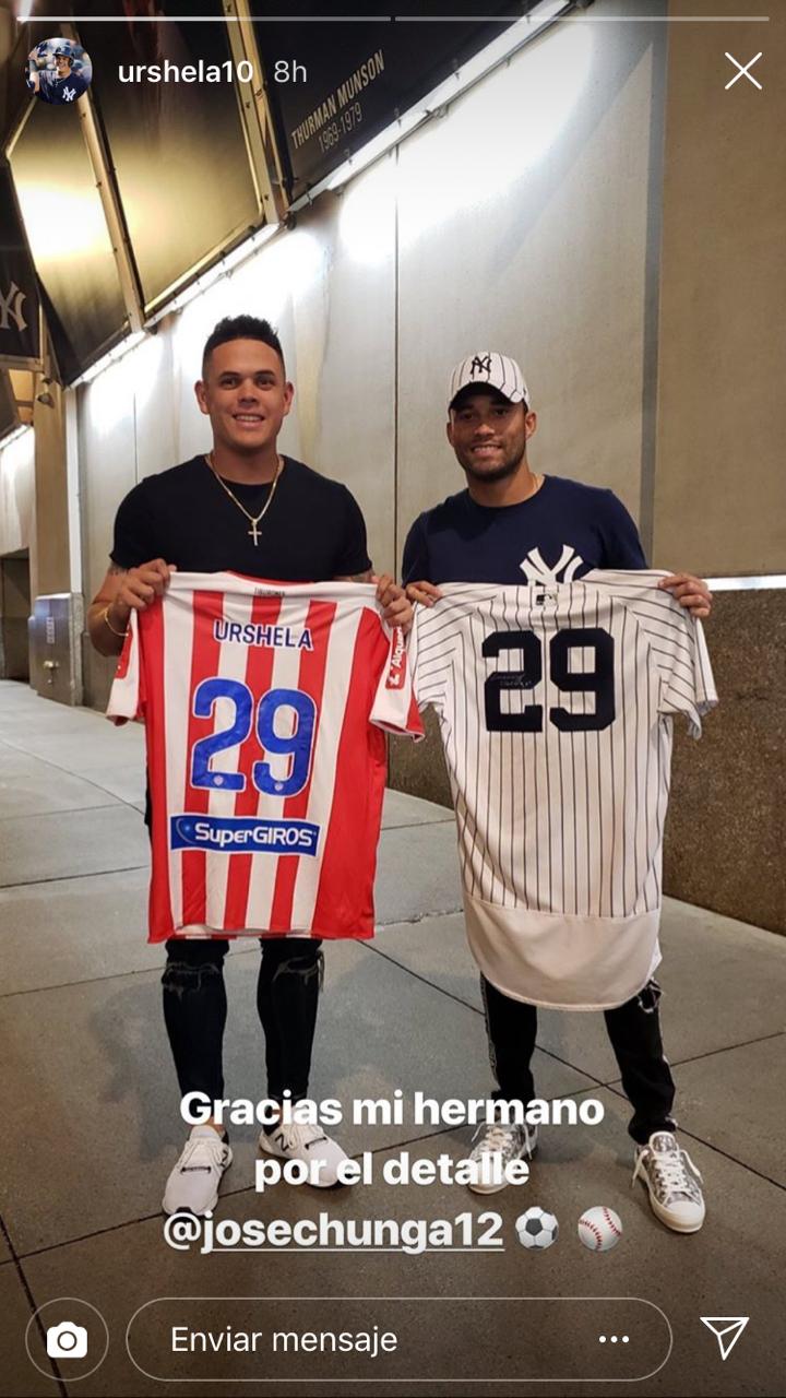 Giovanny Urshela y José Luis Chunga