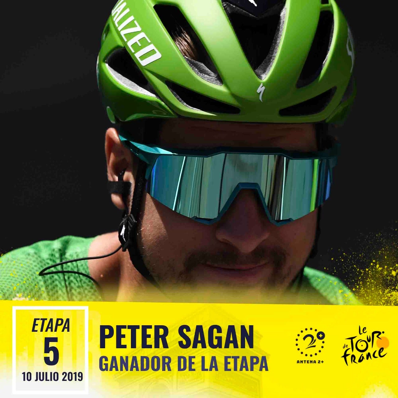 Peter Sagan fue el más rápido y ganó la quinta etapa del Tour de Francia