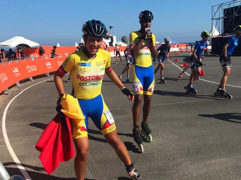 María José Quiroz, patinadora colombiana