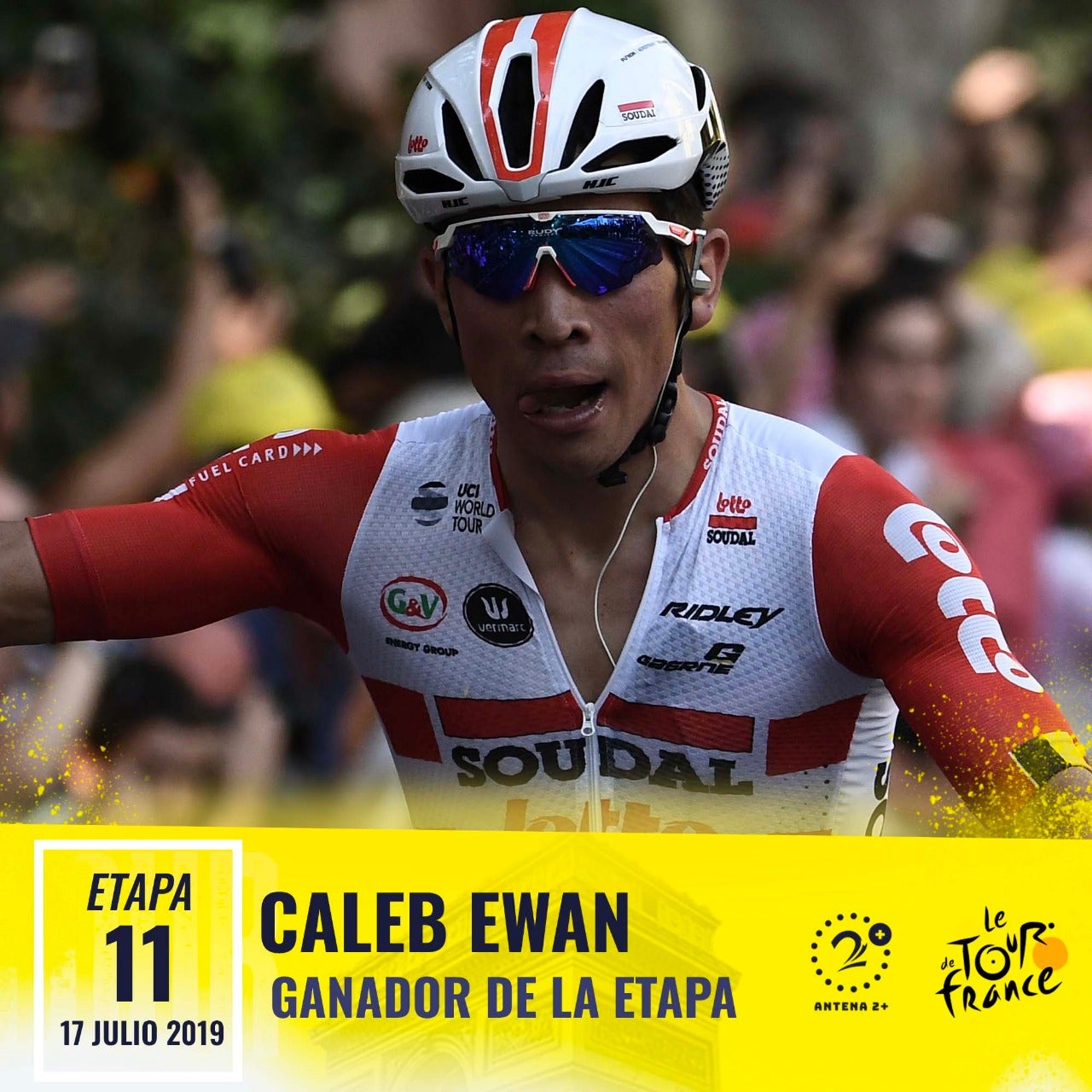 Caleb Ewan (Lotto Soudal) ganó la etapa 11 del Tour de Francia