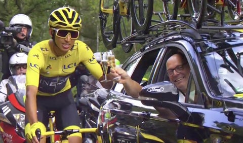 Tour de Francia - Egan Bernal, paseo por Los Campos Elíseos