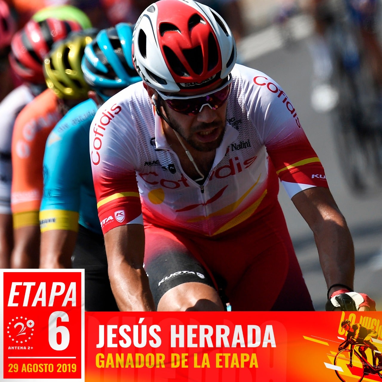 Jesús Herrada ganó la sexta etapa de la Vuelta a España