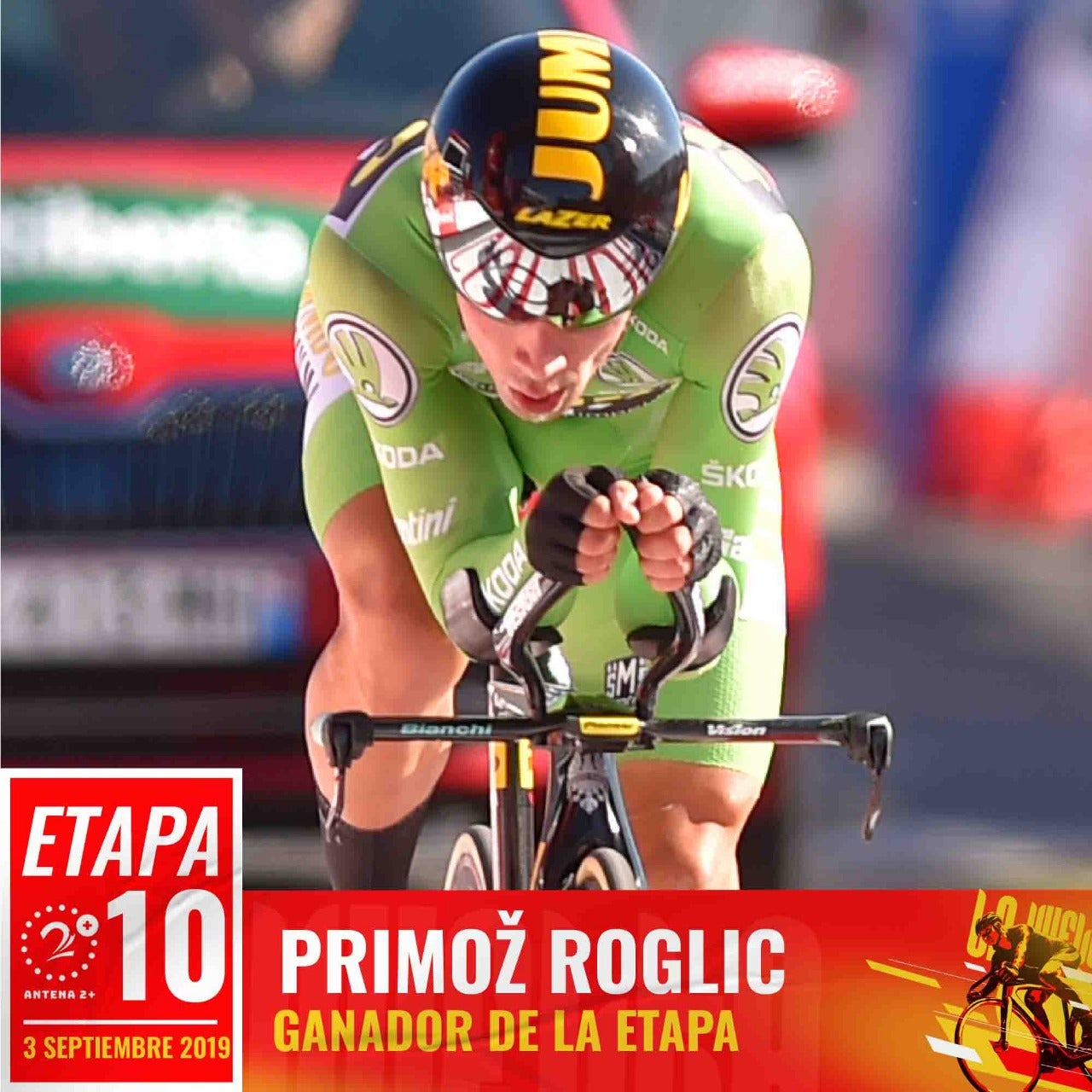 Primoz Roglic (Jumbo Visma) ganó la décima etapa y es nuevo líder de la Vuelta a España