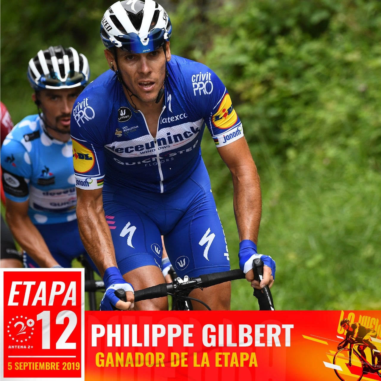 Philippe Gilbert (Quick Step) ganó la etapa 12 de la Vuelta a España