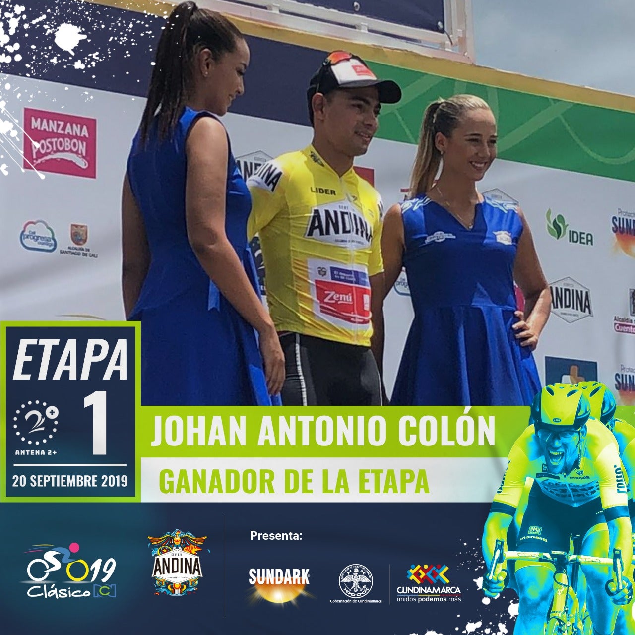 Johan Antonio Colón, primer líder del Clásico RCN