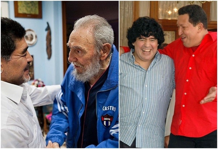 Maradona, Chávez, Fidel Castro