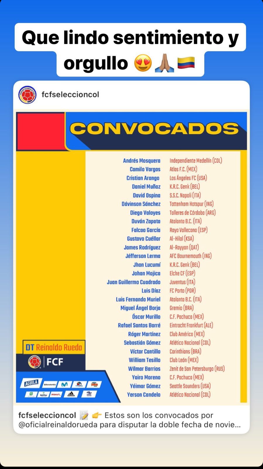 Historia de Chicho Arango tras ser convocado