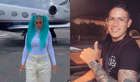 Karol G y James Rodríguez