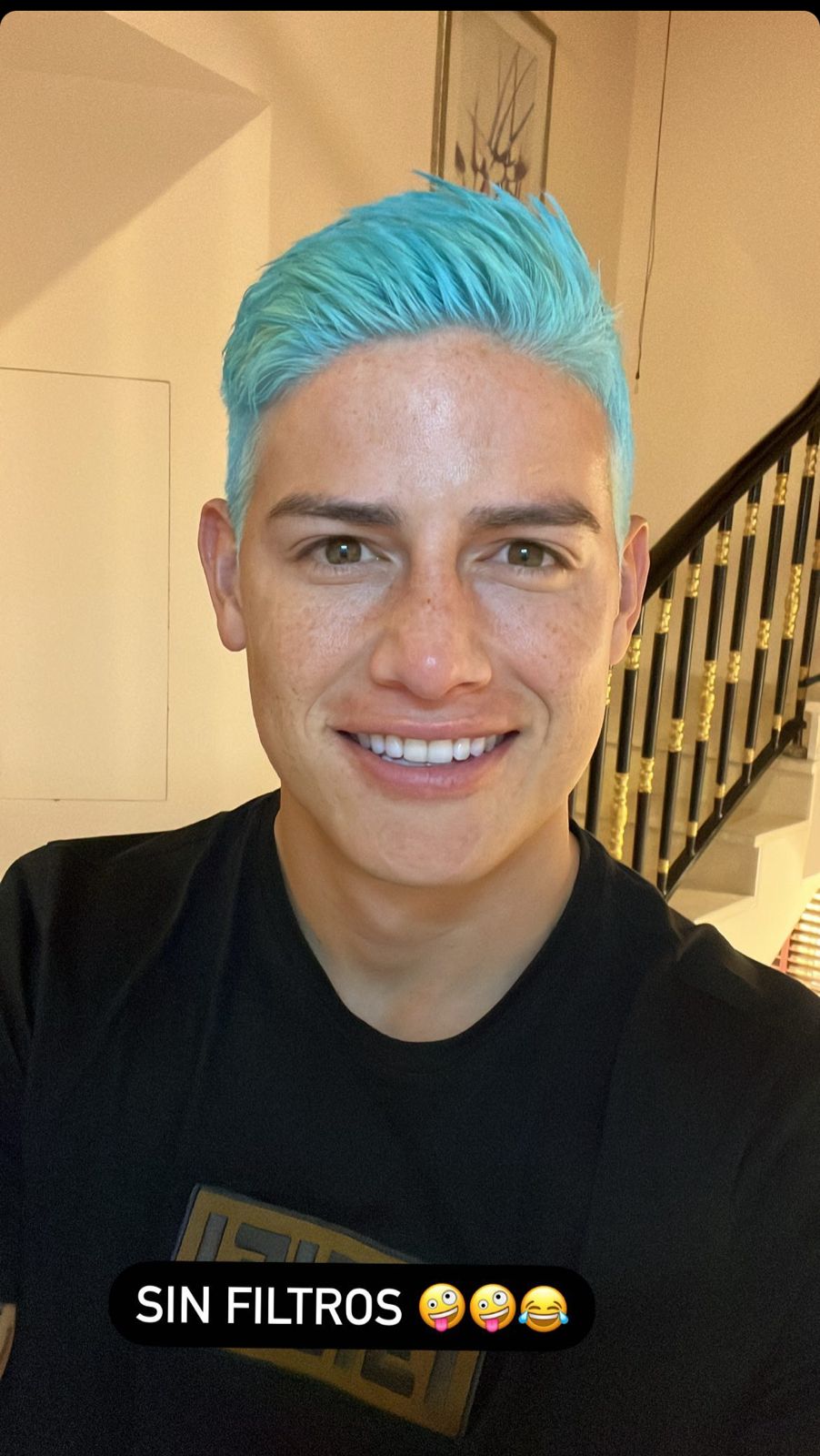 James Rodríguez y su nuevo look
